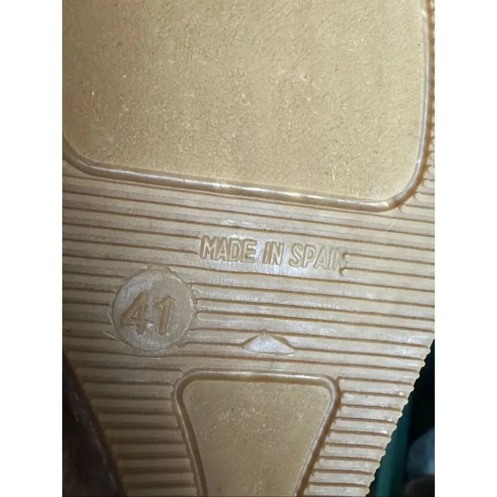 Anthropology Anthro Gaimo Blue Nubuck Jute Wedge Espadrille. Size 9.5 / 41